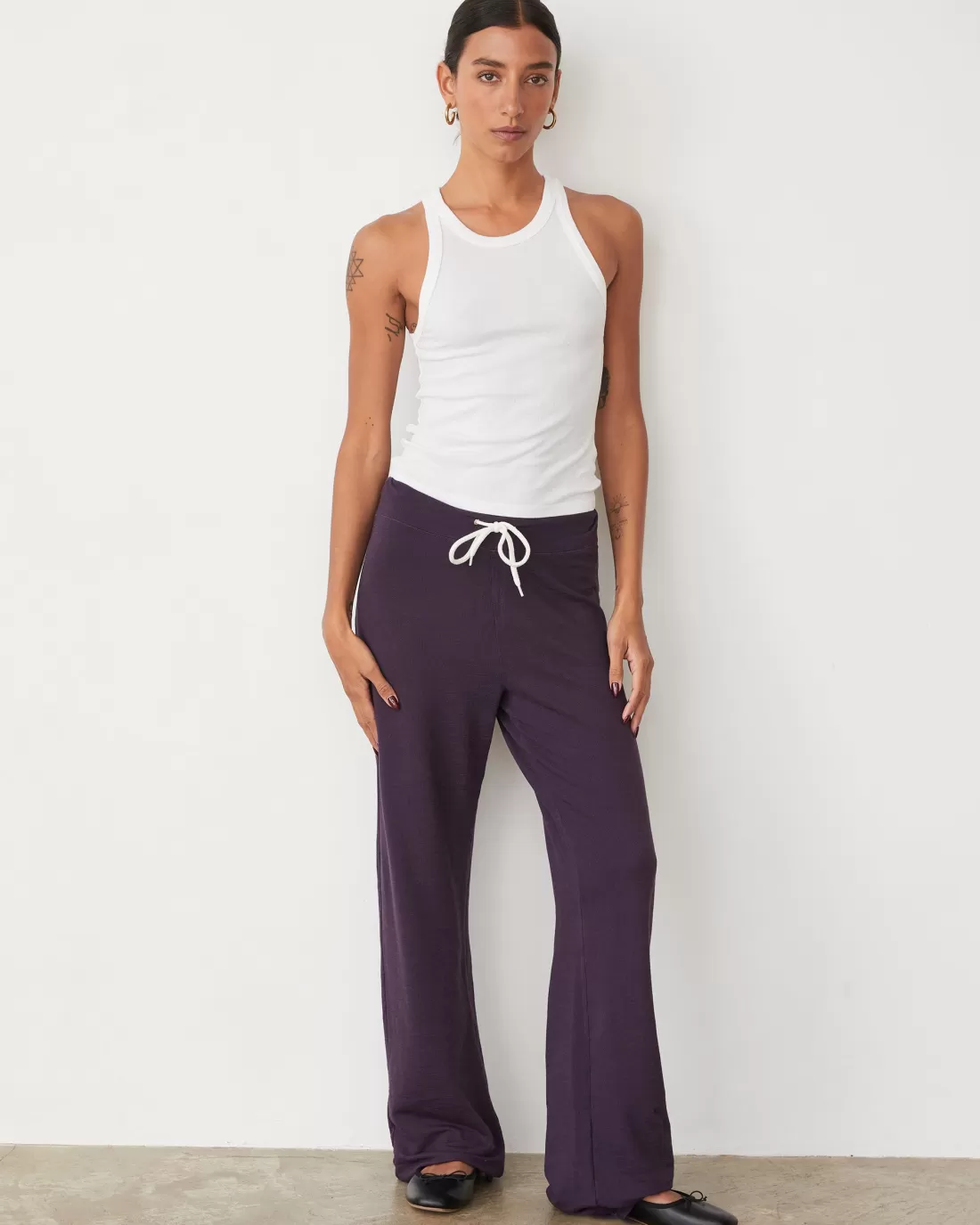 MONROW Supersoft | Sets*Supersoft Straight Leg Vintage Sweat MIDNIGHTPLUM
