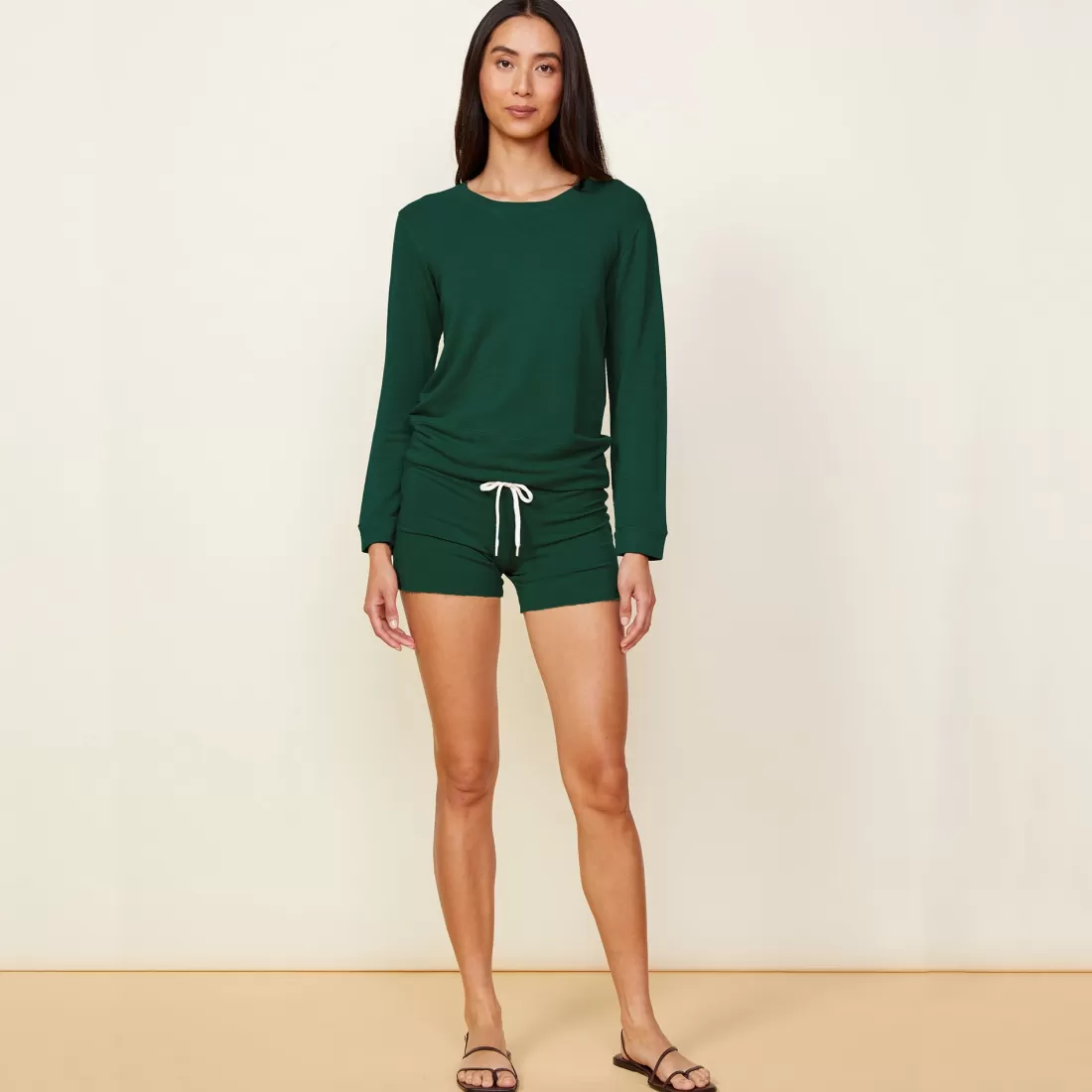 MONROW Supersoft | Shorts*Supersoft Vintage Shorts EVERGREEN