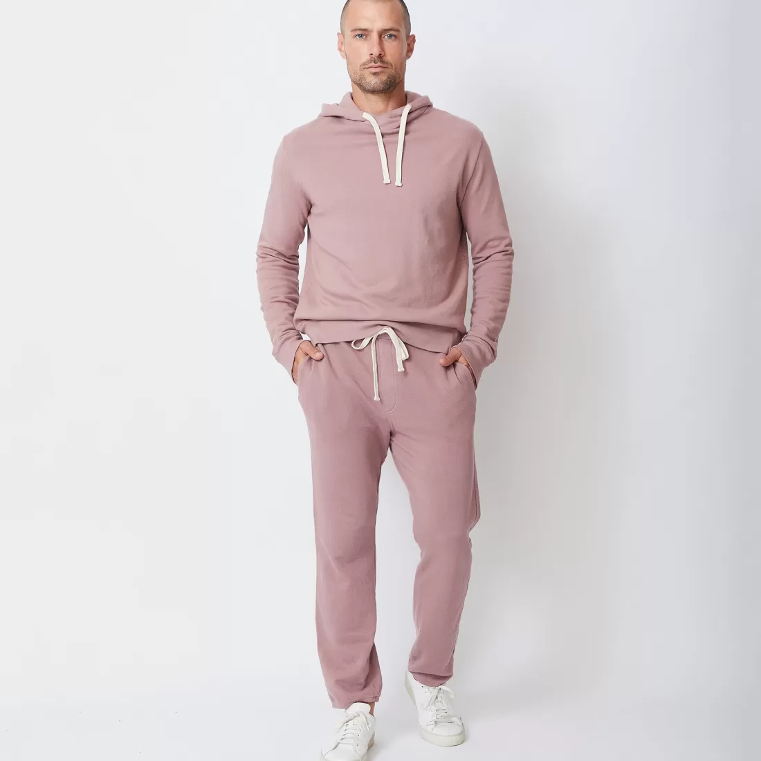 MONROW Men's Bottoms | Mens Sale*Supersoft Vintage Sweats - Color ROUGE