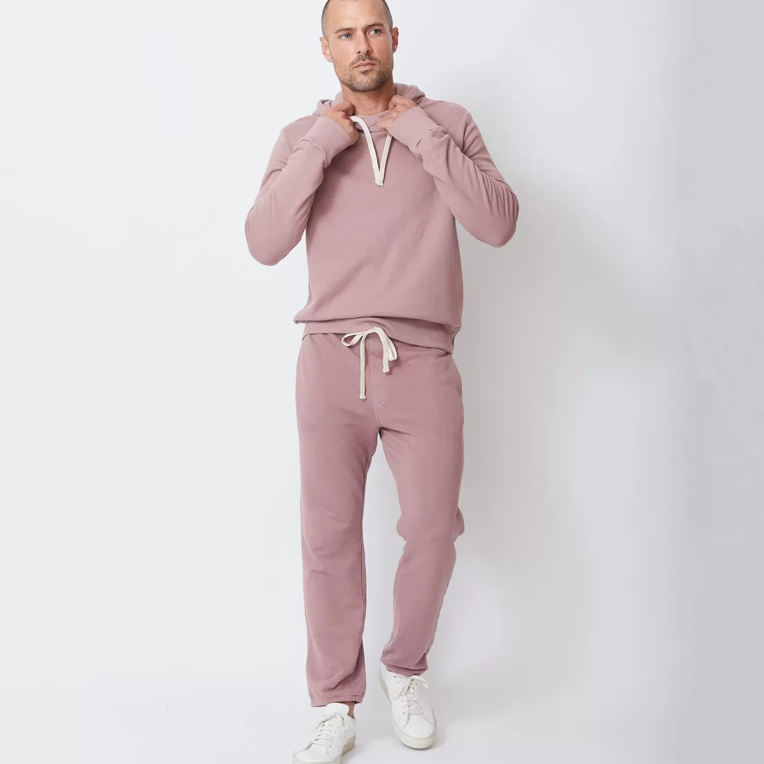 MONROW Men's Bottoms | Mens Sale*Supersoft Vintage Sweats - Color ROUGE