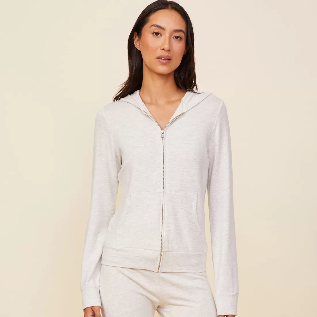 MONROW Supersoft | Sets*Supersoft Zip Up Hoody - Color ASH