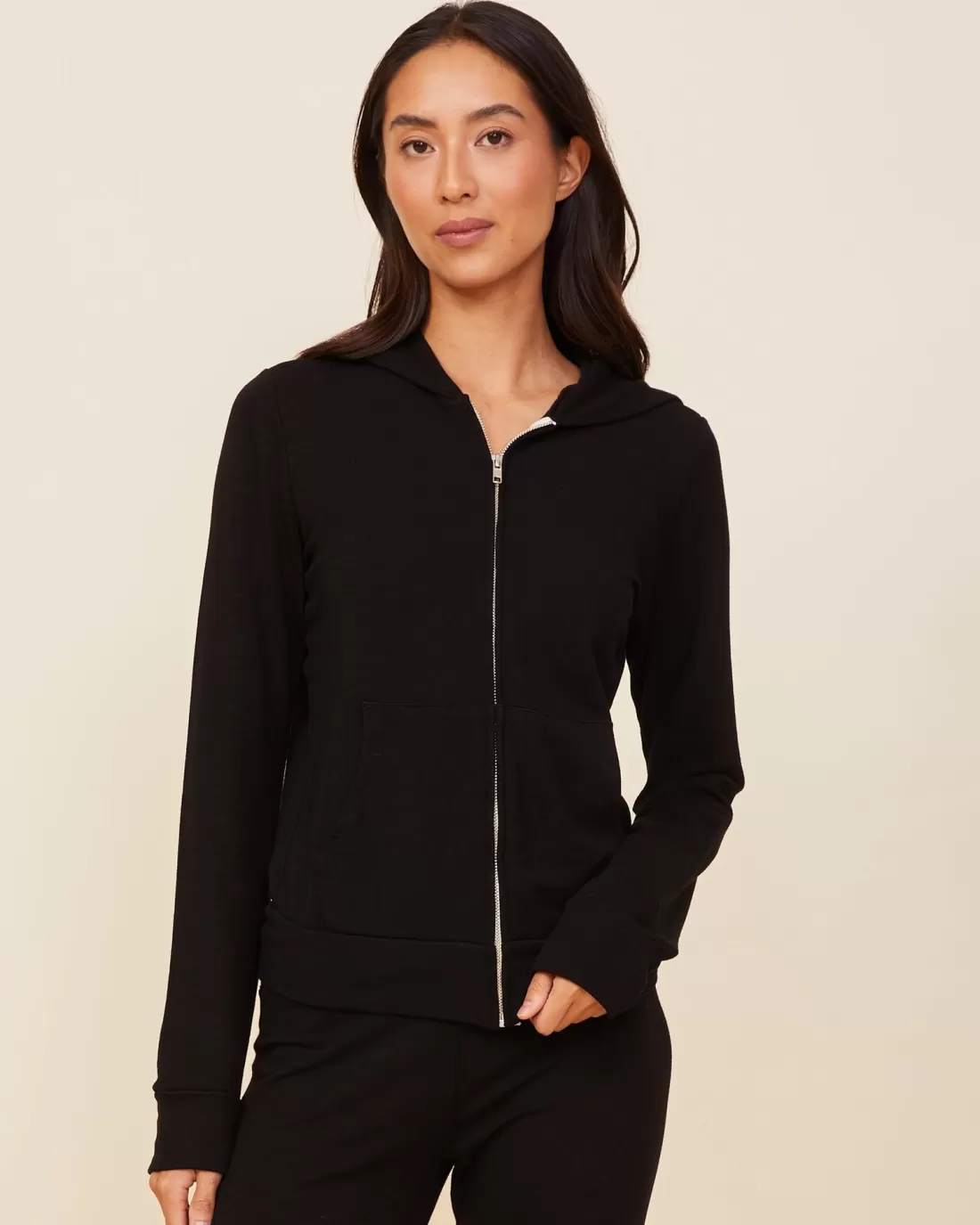 MONROW Supersoft | Sets*Supersoft Zip Up Hoody - Color BLACK