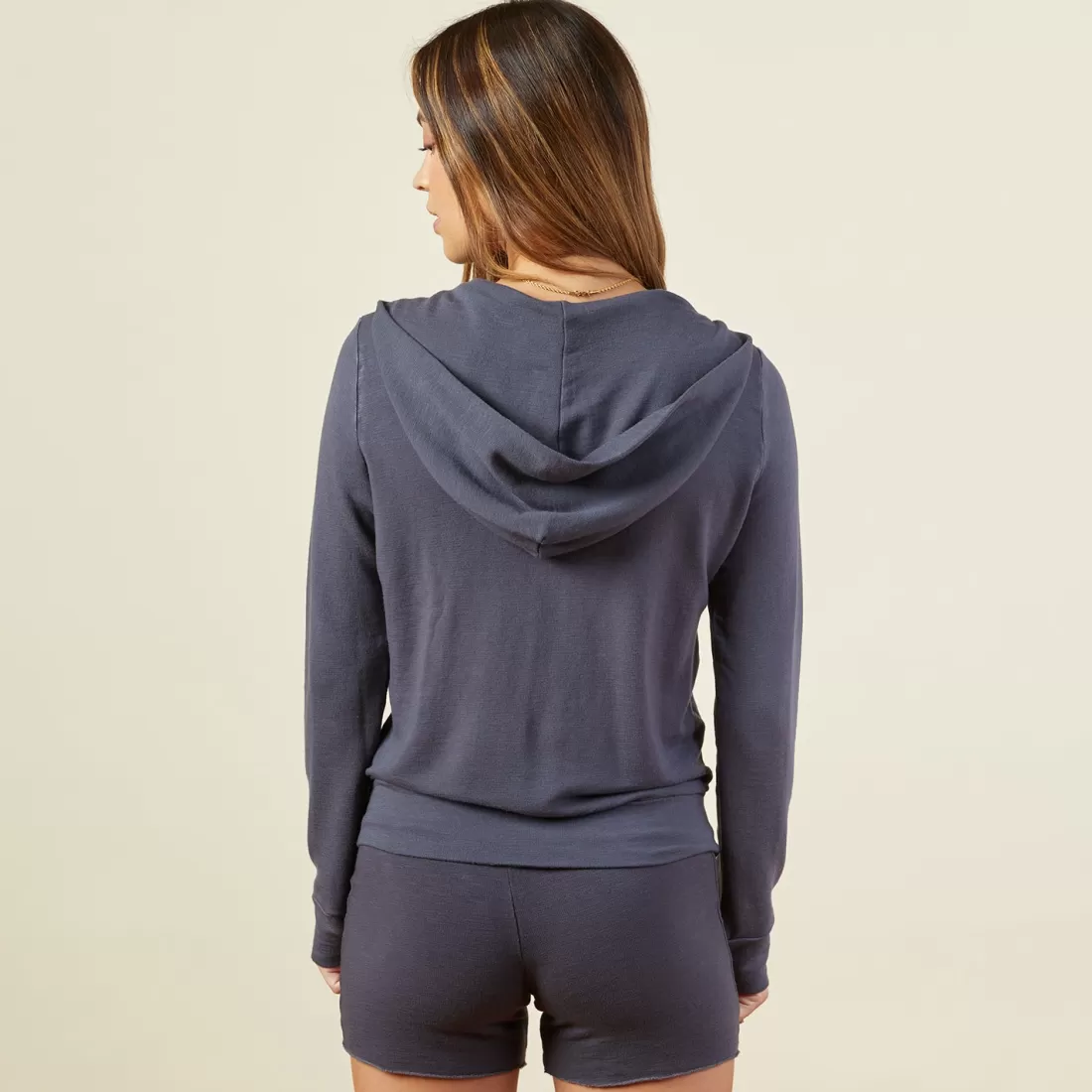 MONROW Supersoft | Zip-Up Hoodies*Supersoft Zip Up Hoody - Vintage Black Color VINTAGEBLACK
