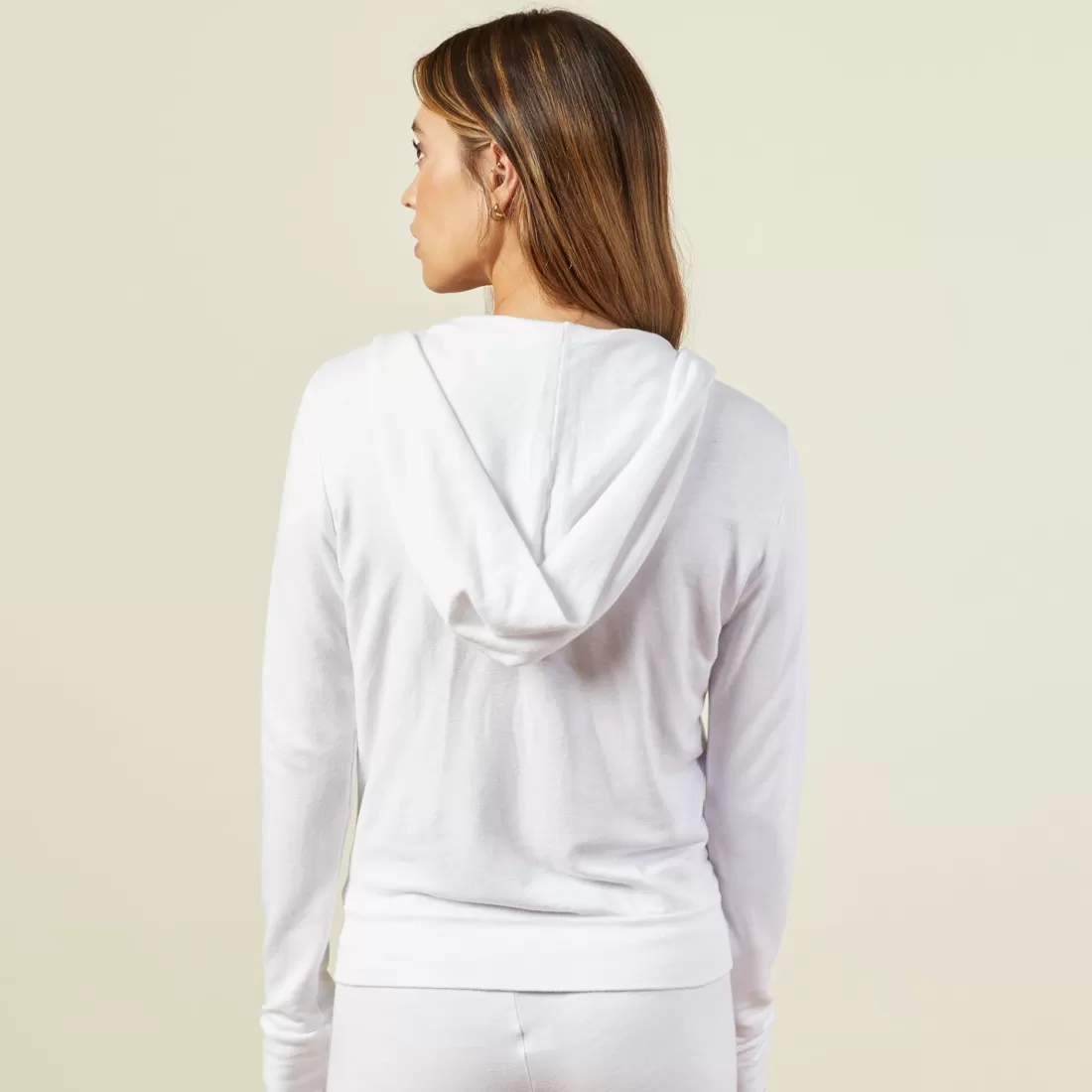 MONROW Supersoft | Zip-Up Hoodies*Supersoft Zip Up Hoody - Color WHITE