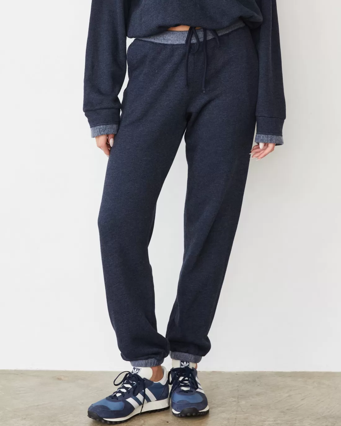 MONROW Travel Essentials | Sweats*Teddy Fleece Sweat DARKNAVY