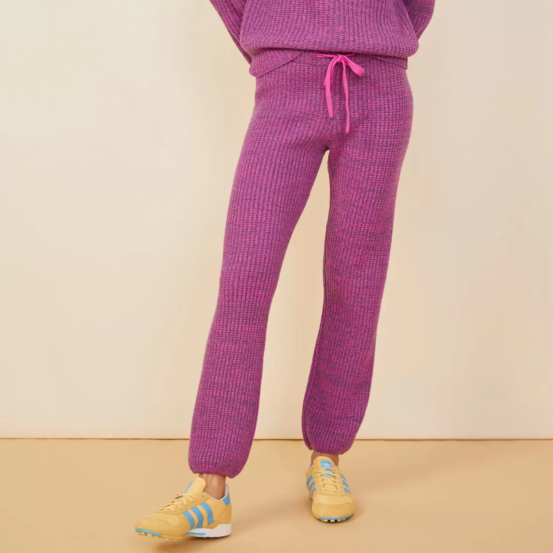 MONROW Sweats*Wool Cashmere Space Dye Vintage Sweat ACAI