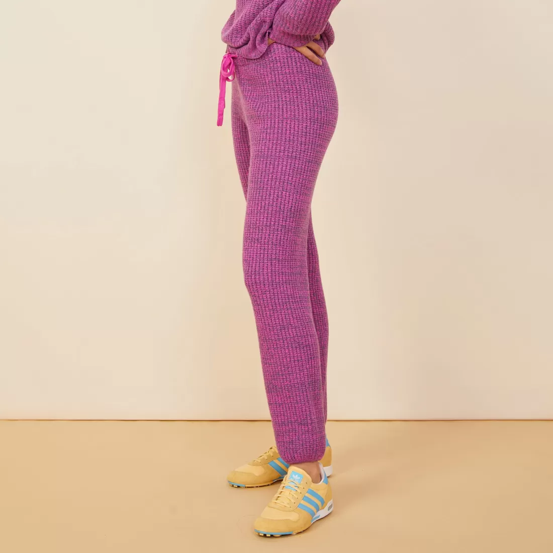 MONROW Sweats*Wool Cashmere Space Dye Vintage Sweat ACAI